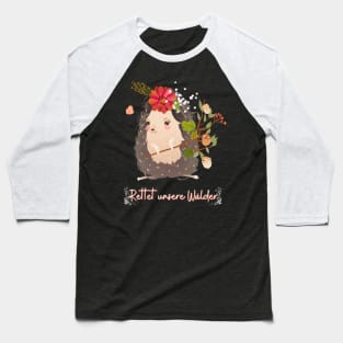 Igel Wald Retten Prinzessin Blumen Süß Baseball T-Shirt